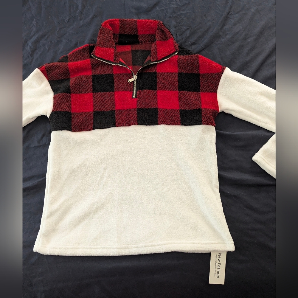 NWT New Fashion Pullover Sherpa Fleece
